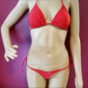 Red Thong Bikini